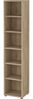 Dmora Bücherregal Pabuk, Büroregal, Mobiler Buchhalter, Bücherbrett, 47x40 h222 cm, Eiche Bild 5