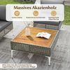 Lounge Möbel Outdoor Rattan Gartenlounge mit Tisch und Kissen frei kombinierbar Gartenmöbel Set Bild 5