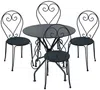 Vente-unique - GUERMANTES Garden dining set Metall Grau - B 47 cm80 cm x H 71 cm90 cm x L 43 cm80 cm Bild 2