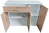 HTI-Living Sideboard Sideboard Nina Weiß Artisaneiche (Stück, 1 Sideboard), Anrichte Kommode Schrank Bild 3