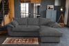 KAWOLA Sofa DAMETO Ecksofa Bettsofa Schlafsofa mit Stauraum Cord grau Recamiere rechts 77 x 174 x 266 cm Bild 2