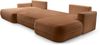AX LIVING U Couch mit Schlaffunktion Peoni 364 cm elegantes Kupfer Bild 4