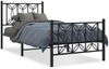 vidaXL Bettgestell mit Kopf- und Fußteil Metall Schwarz 80x200 cm 376137 Bild 2