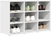 vidaXL Schuhschrank mit Regal Weiß 77,5 x 30 x 51 cm Holzwerkstoff 808675 Bild 3