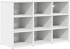 vidaXL Schuhschrank mit Regal Weiß 77,5 x 30 x 51 cm Holzwerkstoff 808675 Bild 2