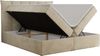 Boxspringbett, Polsterbett mit Bettkasten - PREMIUM-10 - 120x200cm - Beige Velours - H4 Bild 4