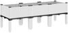 vidaXL Pflanzkasten mit Beinen Weiß 120x40x42 cm PP 367899 Bild 5
