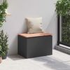 vidaXL Gartenbank Schwarz 60 x 40 x 43 cm 874891 Bild 3