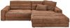 KAWOLA Sofa LANA Ecksofa Cord rost Recamiere rechts 83 x 205 x 296 cm Bild 3