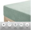 OTTO home Spannbettlaken Desner3, Mikrofaser-Fleece, Cashmere-Touch, Microfaser, Gummizug: rundum, (2 Stück), für Matratzen bis 20cm Höhe, kuschelig & weich, Bettlaken Bild 3