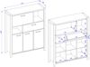 Wohnzimmer Highboard ACCRA-83 in Taurus Eiche Nb. mit LED Beleuchtung, B/H/T: ca. 1207140/41 cm Bild 5