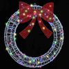 vidaXL Kranz mit 60 LEDs Mehrfarbig 76 x 76 x 8,5 cm Acryl 42019124 Bild 4