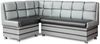 Rodnik Eckbank "Korsika MAXI", Schwarz Grau, gepolstert, mit Stauraum und Ablage, mit Rueckenlehne, Rechtsseitig und Linksseitig montierbar, Kunstleder, Spanplatte, 213cmx142 cm Bild 5