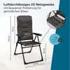 Skandika Campingstuhl Hochlehner Kvist, faltbar, Aluminium & Stahl, Einzeln/2er Set, verstellbare Rückenlehne, 150kg belastbar, gepolstert Bild 2