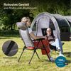 Skandika Campingstuhl Hochlehner Kvist, faltbar, Aluminium & Stahl, Einzeln/2er Set, verstellbare Rückenlehne, 150kg belastbar, gepolstert Bild 4