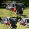 Skandika Campingstuhl Hochlehner Kvist, faltbar, Aluminium & Stahl, Einzeln/2er Set, verstellbare Rückenlehne, 150kg belastbar, gepolstert Bild 3