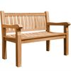 XXL Parkbank Arezzo Teak Massivholz extra stark 120 cm von Teako Design Bild 2