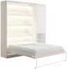 Vente-unique - RAPILI Bett Holz, Platte BeigeWeiß - B 50 cm239,2 cm x H 225,2 cm x L 229 cm Bild 4