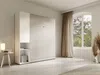 Vente-unique - RAPILI Bett Holz, Platte BeigeWeiß - B 50 cm239,2 cm x H 225,2 cm x L 229 cm Bild 2