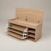 BOXIMO Schuhschrank Schuhschrank mit Sitzfläche und ausziehbaren Regalen GRADIA (Schuhschrank GRADIA mit Sitzbank) Bild 4