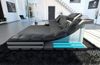 Stoffcouch Turino L-Form mit LED-Beleuchtung - Mikrofaserstoff - Hellgrau-Schwarz - Rechts Bild 2