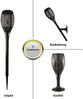 LED-Fackel Solarfackel ( ca. 58cm hoch ) LED-Lampe 1,2V 300mAh Akku, 3 versch. Installationsmöglichkeiten, Solarlampe Flammenlicht Bild 2