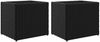 vidaXL Pflanzkübel 2 Stk. Schwarz 36x30x32 cm Poly Rattan 3210531 Bild 2