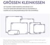 Schlafstil Baumwollkissen F200, Füllung: 100% Polyester, Bezug: 100% Baumwolle, hergestellt in Deutschland, allergikerfreundlich Bild 3