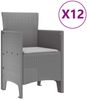 vidaXL Garten Essgruppe 13 pcs Hellgrau Polt Rattan 3378789 Bild 5