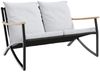 vidaXL 5-tlg. Balkonmöbel-Set mit Kissen Schwarz Stahl 3283638 Bild 3