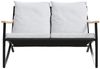 vidaXL 5-tlg. Balkonmöbel-Set mit Kissen Schwarz Stahl 3283638 Bild 4