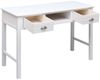 vidaXL Schreibtisch, Holz Weiß, 110 × 45 × 76 cm Bild 3