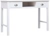 vidaXL Schreibtisch, Holz Weiß, 110 × 45 × 76 cm Bild 2