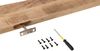 Steckboard mit Baumkante Wandregal Mango rough lackiert 50 x 20 Amanda 159472372 Bild 5
