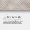 Tages-Decke XXL (220x240 cm) mit wattierter Zwischenlage, in verschiedenen gesteppten Patchwork Designs, Überwurf Steppbett Beige Bild 4