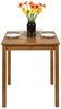 hagge home Skandinavisch Holz Esstisch Schreibtisch Küchentisch Computertisch PC Tisch Konsolentisch Homeoffice Esszimmertisch Wohnzimmertisch Arbeitszimmertisch 68x68 cm Höhe 75 cm, Braune Bild 3