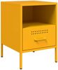vidaXL Nachttische 2 Stk. Senfgelb 36x39x50,5 cm Stahl 843061 Bild 5