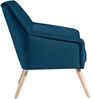 Sessel Kachka Bezug Samtvelour Buche natur / petrol 21052 Bild 3