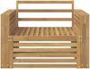 vidaXL Outdoor-Sofa Massivholz Akazie Weiß 3439141 Bild 3
