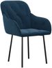 Esszimmerstühle 2 Stk. Blau Samt [344844] Bild 3