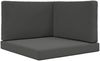 vidaXL Sofakissen für draußen 3 pcs Anthrazit Polyester 900863 Bild 2