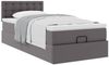 vidaXL Ottoman-Bett mit Matratze Grau 100x200 cm Kunstleder 3311291 Bild 5