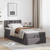 vidaXL Ottoman-Bett mit Matratze Grau 100x200 cm Kunstleder 3311291 Bild 3