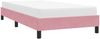 vidaXL Bettgestell ohne Matratze Rosa 90x220 cm Samt 4101390 Bild 4
