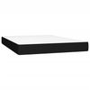 Doppelbett, Polsterbett mit Matratze Hellgrau 140x190 cm Stoff Schwarz 140x200 cm Bild 5