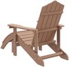vidaXL Adirondack-Gartenstuhl mit Fußteil HDPE Braun 318647 Bild 5