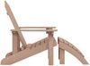 vidaXL Adirondack-Gartenstuhl mit Fußteil HDPE Braun 318647 Bild 4
