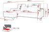 Ecksofa Kiarge (Farbe: Flow 03, Seite: Links LC+2R) Bild 5