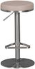 Kadima Design Barhocker "Elbe", höhenverstellbar, gepolsterte Sitzfläche, Triangel Fußablage, max. 110 kg Belastung. Beige, 38x38x82 cm Bild 2