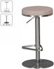 Kadima Design Barhocker "Elbe", höhenverstellbar, gepolsterte Sitzfläche, Triangel Fußablage, max. 110 kg Belastung. Beige, 38x38x82 cm Bild 3